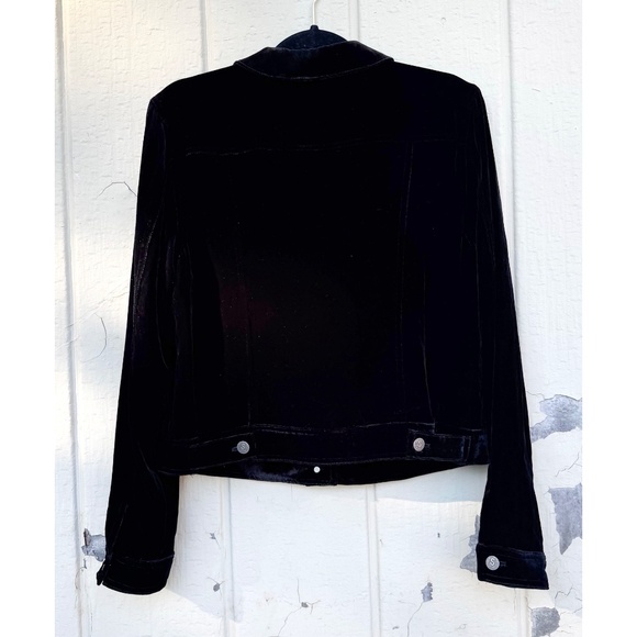 Sundance Wren Black Velvet Trucker Jacket - Picture 6 of 6
